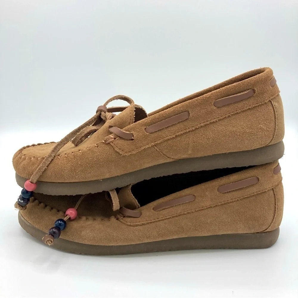 Zara suede moccasins, very‎ good preowned condition! Size 35- Kids 3.5 women’s 5